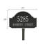 Fitzwilliams 2-Line Lawn Address Sign-2027468864-2027468863