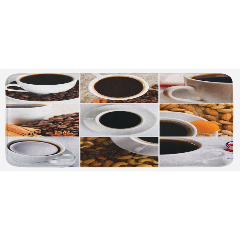 Tapis de cuisine café
