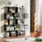 Geometric Bookcase 62.6'' H Geometri 5-Tier Bookcase -663637679