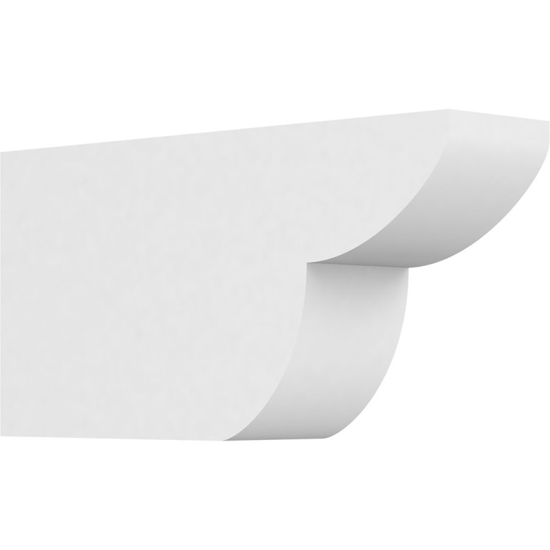 3"W x 6"H x 12"L Standard Crestline Architectural Grade PVC Rafter Tail, 6"H x 3"W x 12"D
