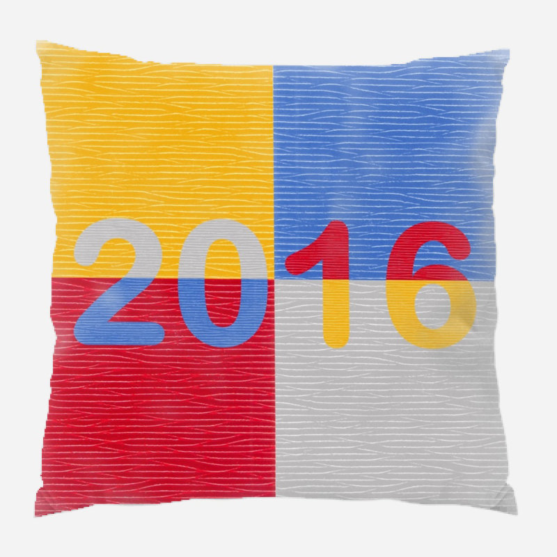 Geometric Microsuede Reversible Throw Pillow