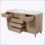 Meuble-lavabo de 60 po avec lavabo SMC, armoire de rangement moderne, tiroirs à fermeture en douceur, portes en rotin et pieds en pin-942849140