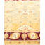 Tapis unique noué à la main jaune de 6 pi 2 po x 9 pi Nelia