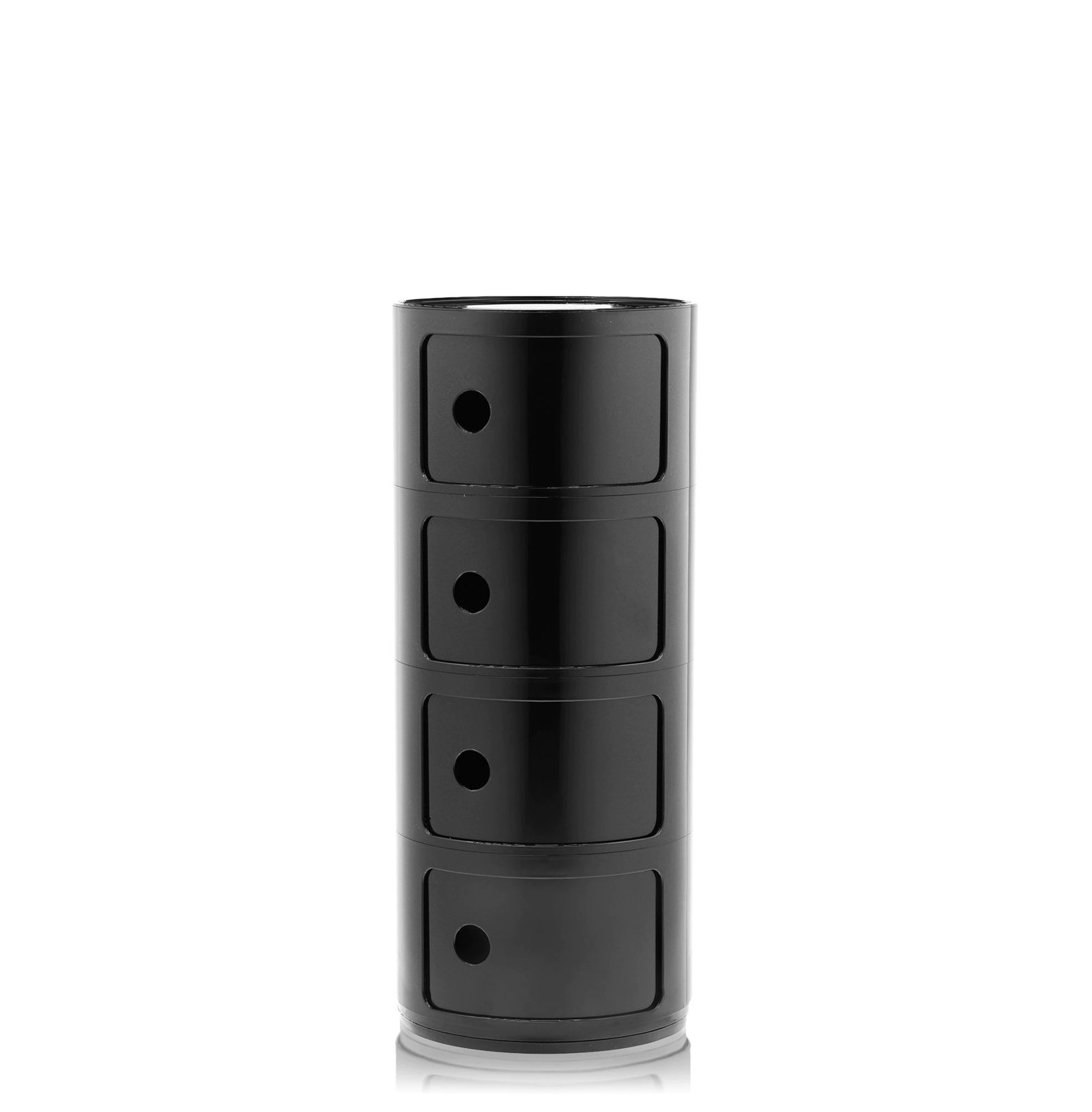 Componibili Modular Stacking Unit, Black, 4