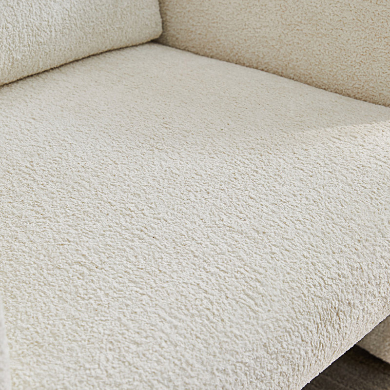 Canapé simple moderne avec coussin de soutien, Beige