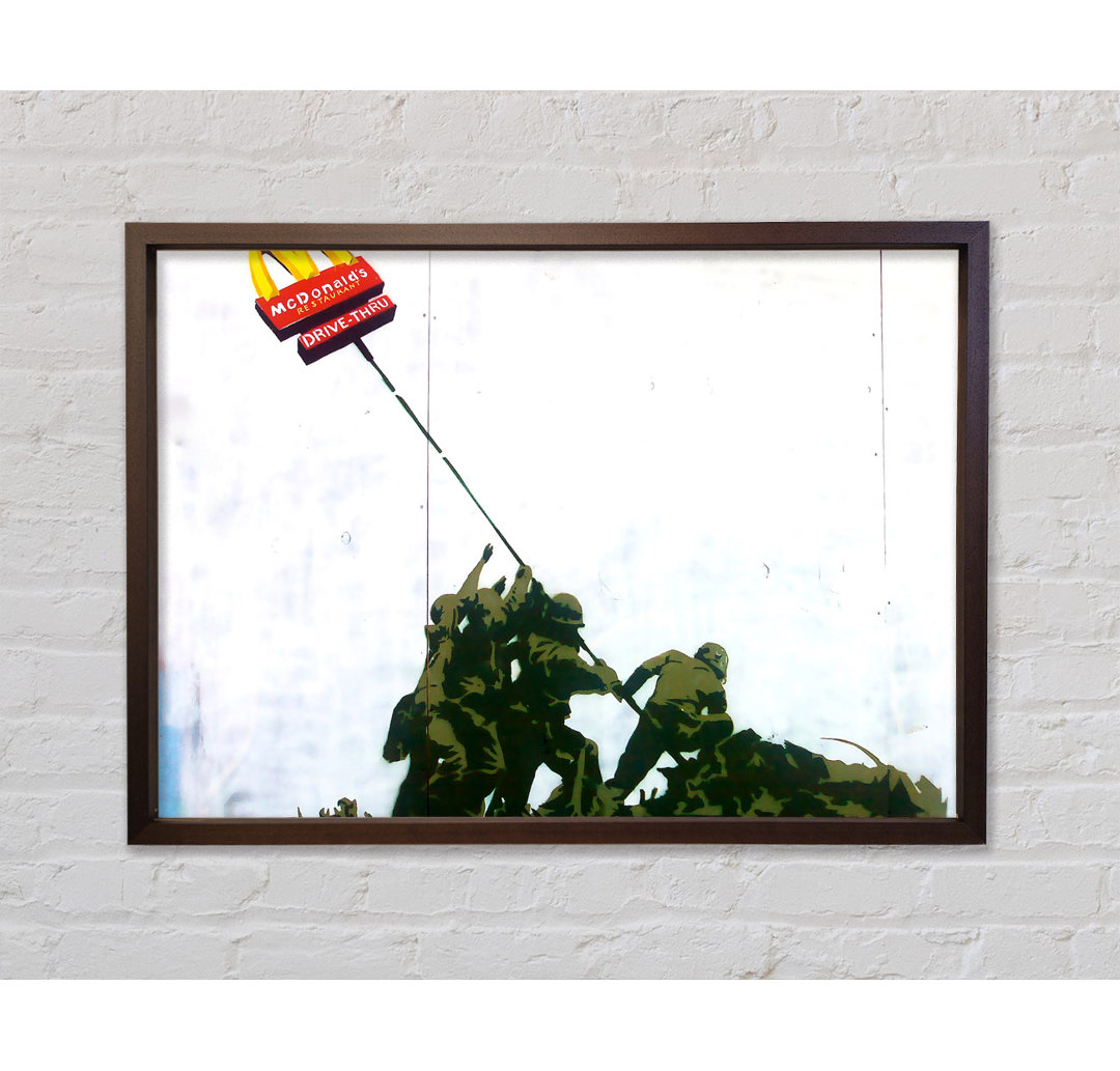 Soldat Hommage an Mcdonalds - Einzelner Bilderrahmen Kunstdrucke auf Leinwand