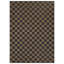 Tapis intérieur / extérieur tissé à carreaux gris foncé / naturel à motif de jute facile d'entretien-909864069-909864090