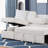 Plush Sectional Sofa W/ Pull Out Sleeper made with Velvet fabric-540677932