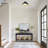 1-Matte black dimmable LED iron Flush mount light