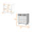 Portobelo Two Drawer Dresser, Two Shelves, Top, Four Legs-2093015762