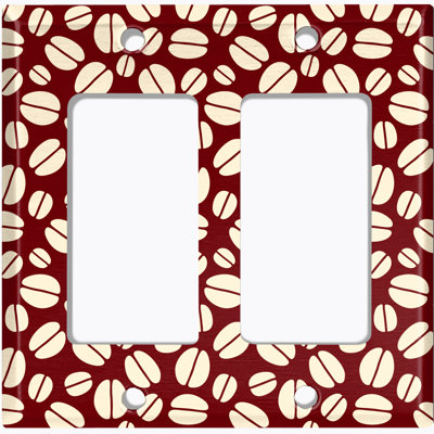 Patterned 2 - Gang Rocker Standard Wall Plate