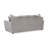 Ratty Sofa, 2 Accent Pillows, 86 Inch Plush Light Grey Polyester