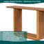 Console 59,8 po avec plateau en placage d'acacia et grand espace de présentation-545603681