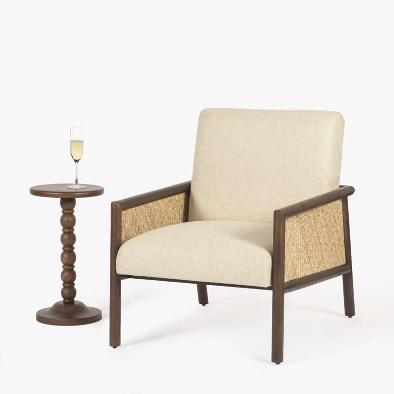 Isabel Spindle Solid Wood Round Drink Table