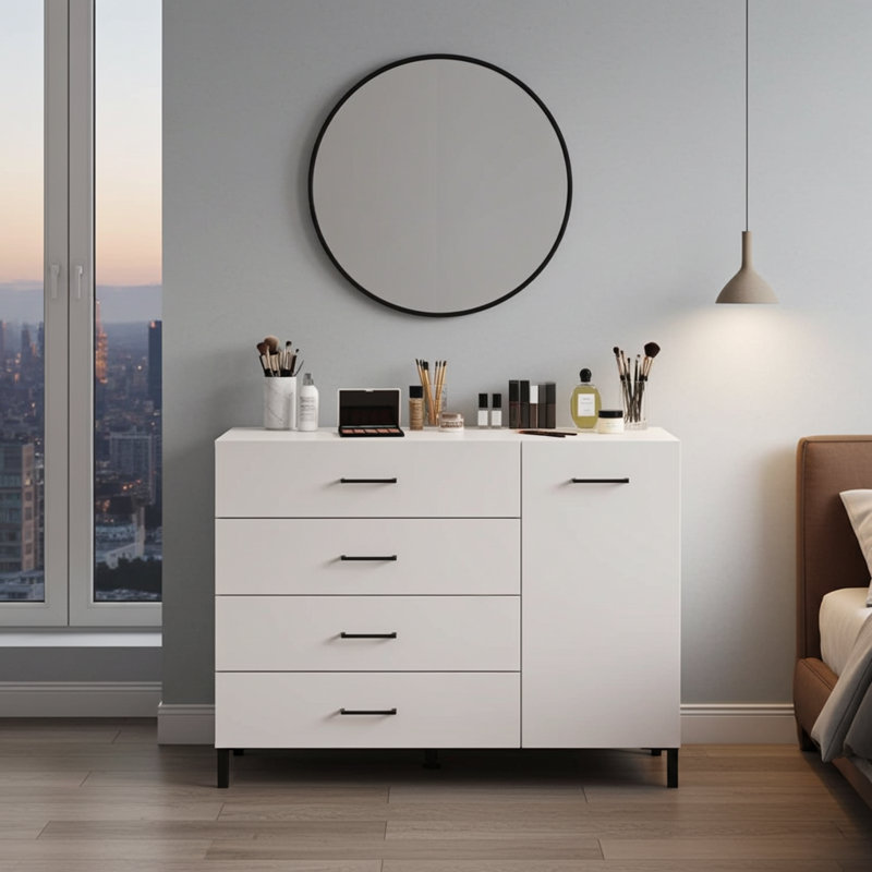Ponciano 116cm Sideboard, White