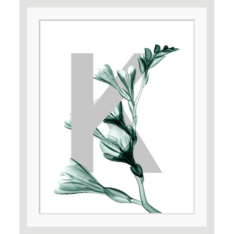 Letter K - Single Picture Frame Print