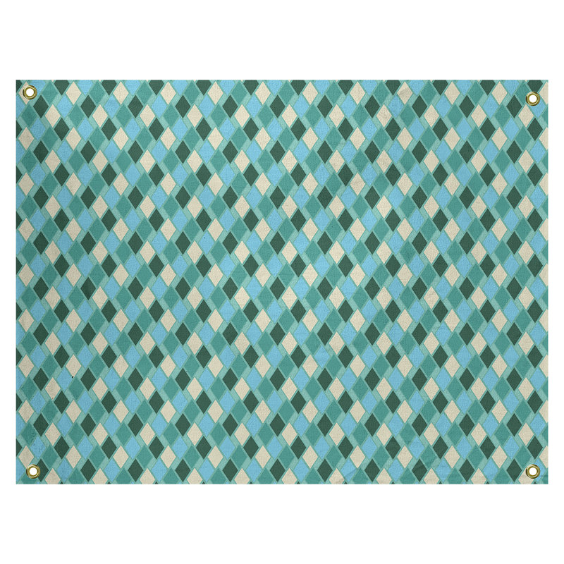Tapisserie «Avicia Retro Diamonds» par Katelyn Elizabeth, Intérieur, H 71 po x l 83,5 po