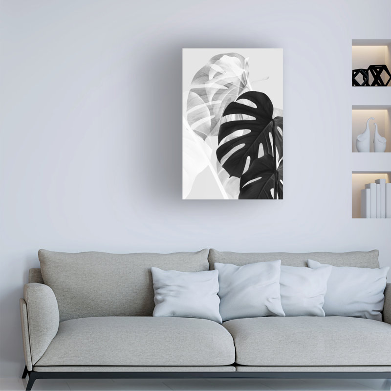 Art sur toile, noir et blanc, pictufy studio III, H 19 po x l 12 po