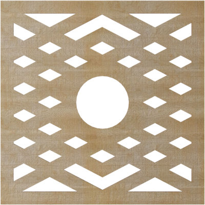 Médaillon de plafond à chevrons