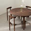 Table de salle à manger ronde chinoise en bois massif-102494117
