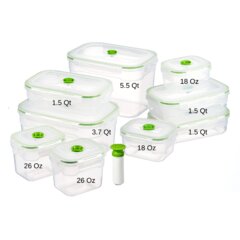 11pc BPA-Free Airtight Food Storage Container With Lid For Kitchen And  Pantry Organization - Includes 24 Labels And 1 Marker - Dishwasher Safe For  Sug