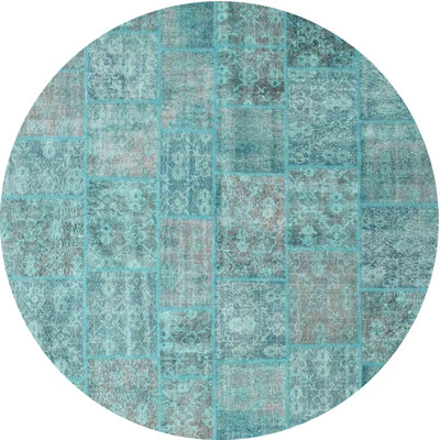 Tapis bleu Patchwork