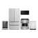 5 Piece Kitchen Package with 30" Over the Range Microwave 30" Freestanding Gas Range
