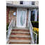 Porte d'entrée extérieure avant prémontée en métal, double porte Deux 6500, émail blanc, verre dépoli, style moderne peint, ouverture intérieure gauche, 72 x 80-95265588-95265590