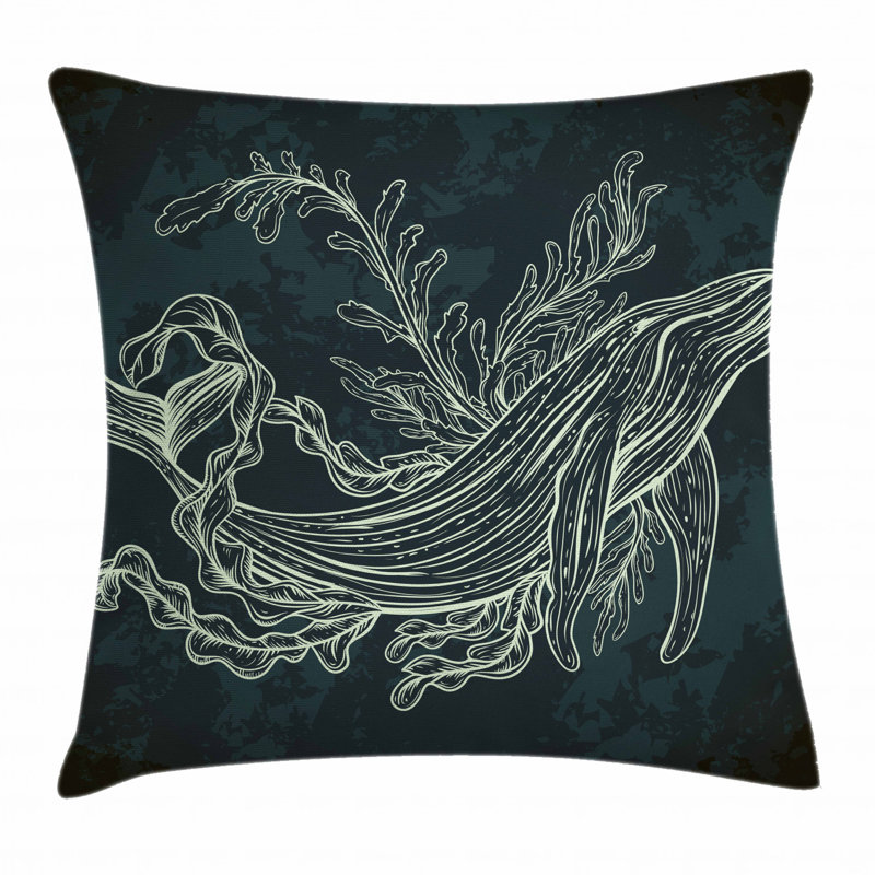 Whale Indoor / Outdoor 40" Throw Pillow Cover