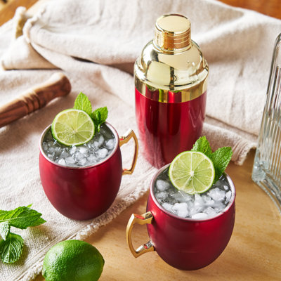 Ensemble de mules et shaker à cocktail 3 pièces Twine