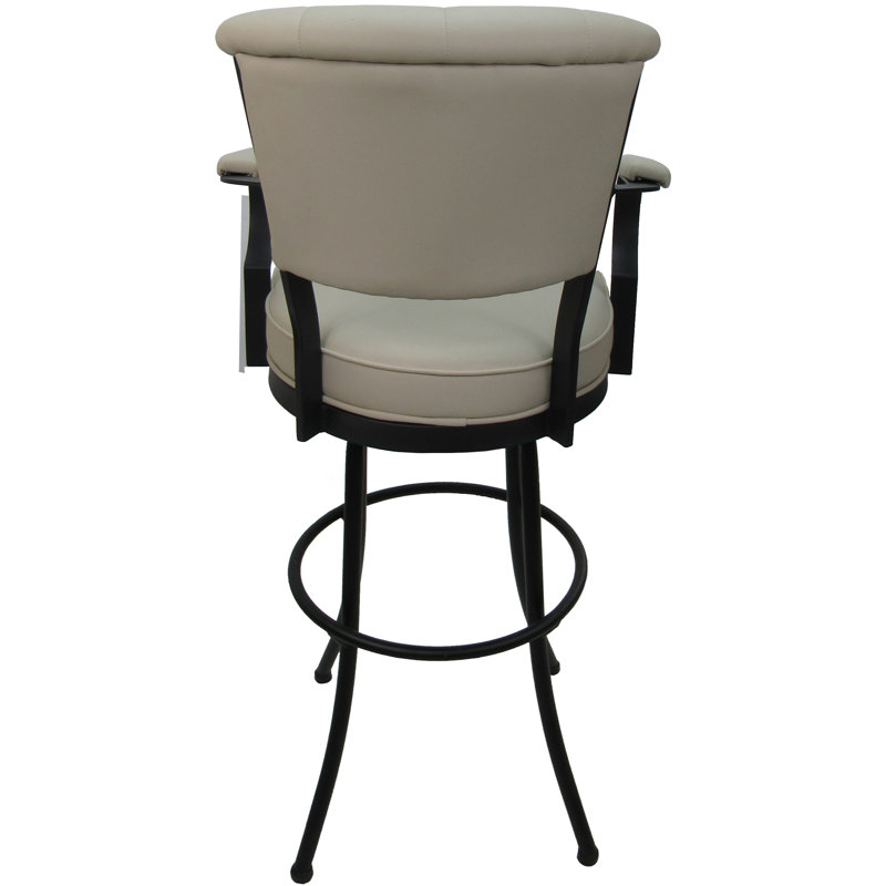 Tabouret très grand Hallah, Noir / beige