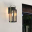 Lanterne murale d'extérieur en verre à eau 1 lumière avec crépuscule à l'aube Vandemere