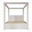 Lit plateforme à baldaquin avec lit gigogne et trois tiroirs de rangement Upholstery-129758979
