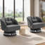 Upholstered Swivel Accent Chair-2033108839