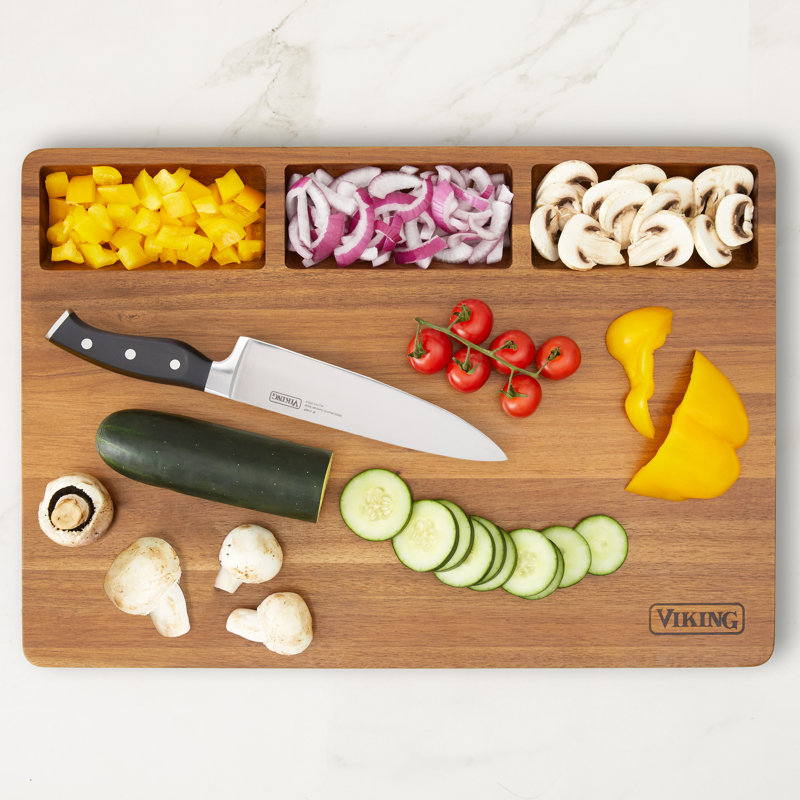 Viking 20-Inch Acacia Wood Reversible Butcher Block