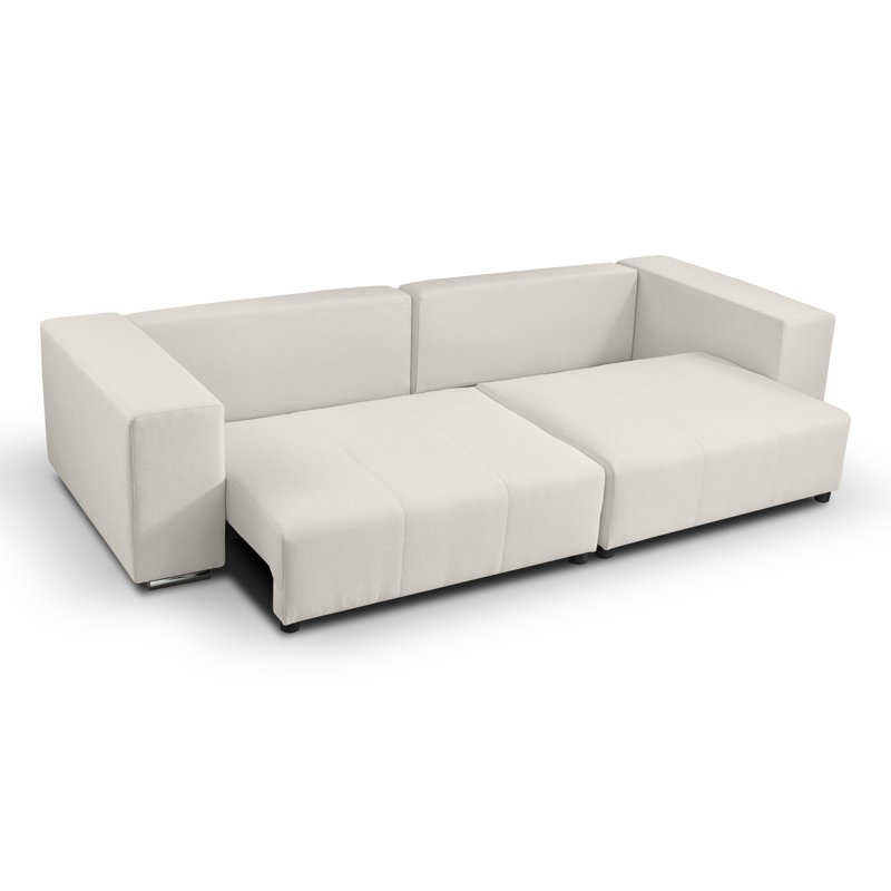 Afonso 3 Seater Sofa Bed, Ecru