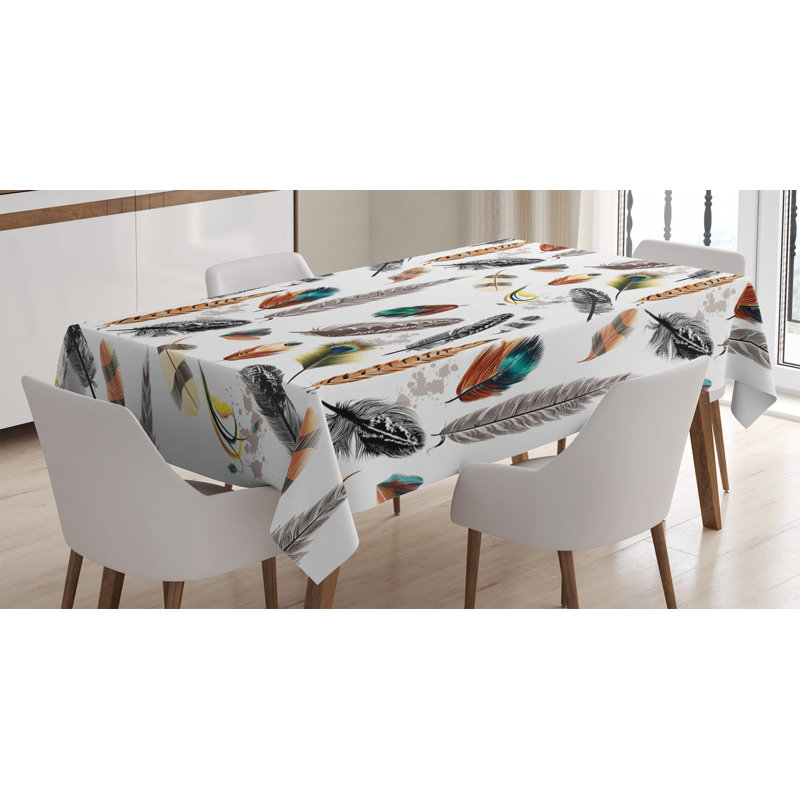 Feathers Tablecloth, 84" L x 60" W