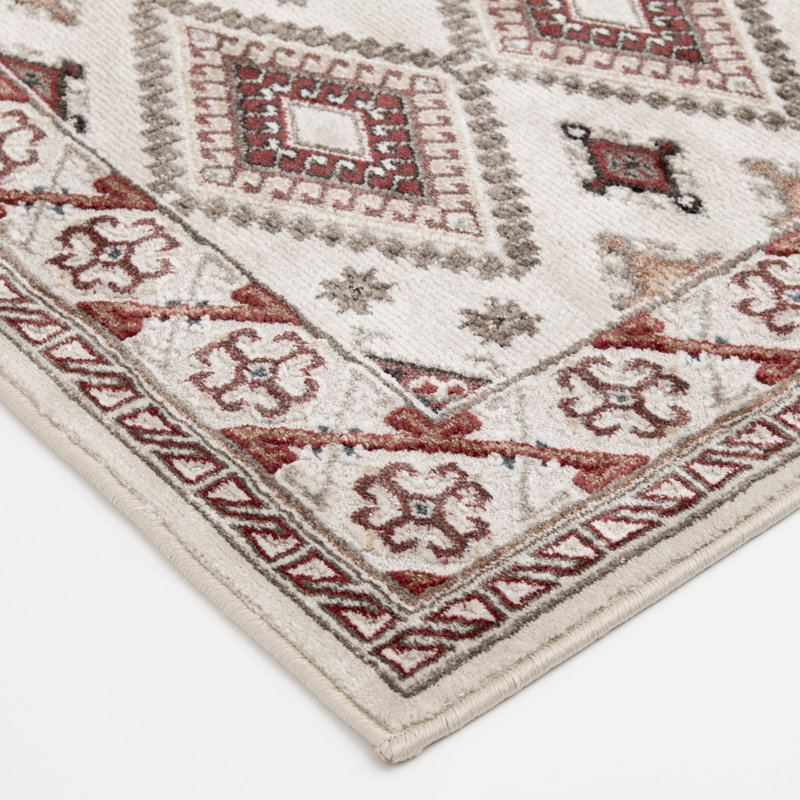 Tapis intérieur / extérieur en polypropylène / polyester Bungalow Rose Macfarlane, Rectangle 7 pi 10 po x 9 pi 10 po
