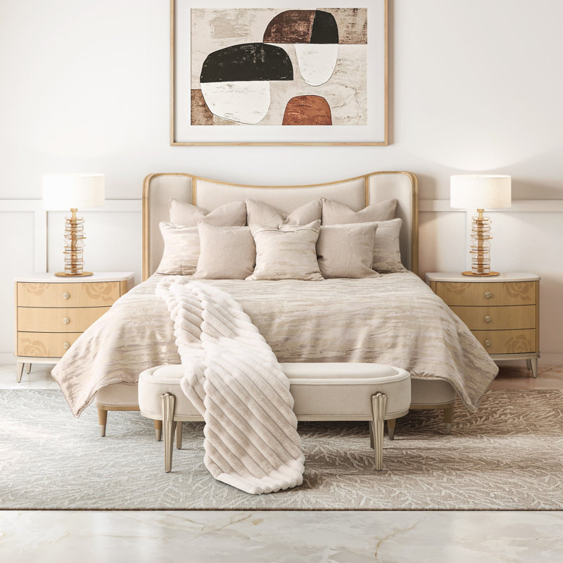 Camellia Field Caramel Bench