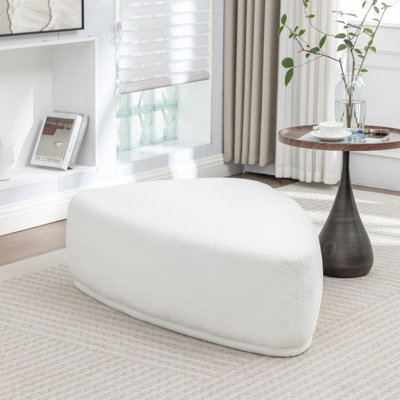 Sam Faux Fur Upholstered Ottoman