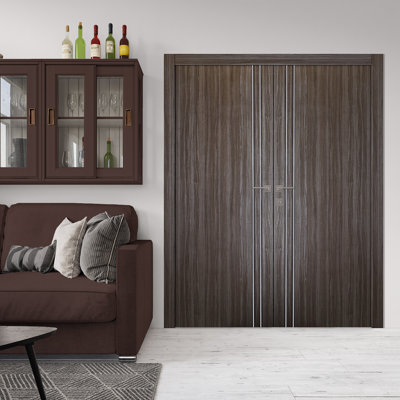 Porte standard double en bois manufacturé Palladio 2V