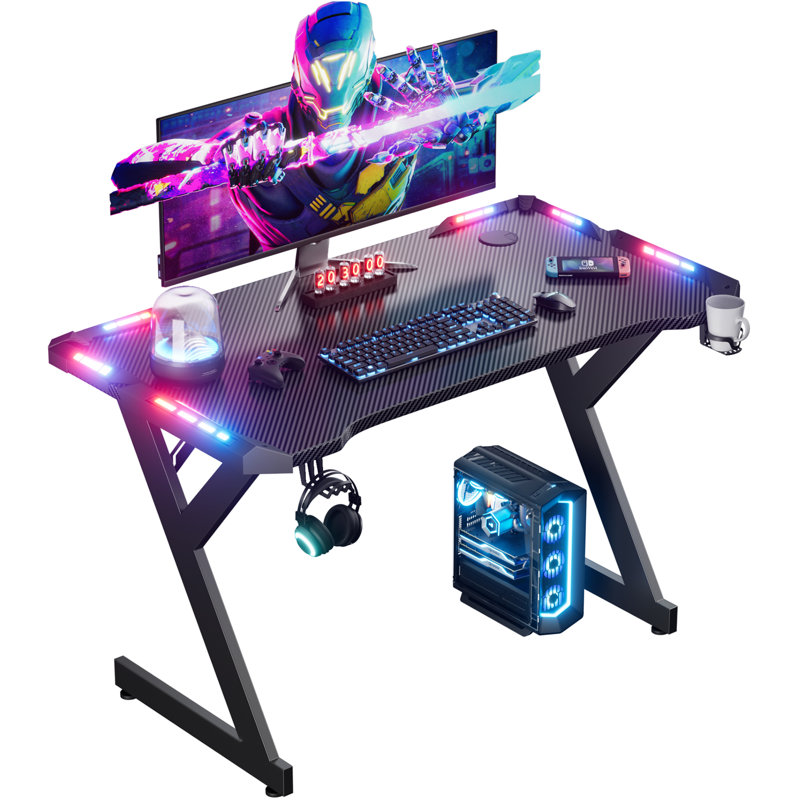 Metal Base Computer Desk, 74cm H x 100cm W x 60cm D
