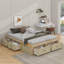 Grand lit plateforme avec 6 tiroirs-346571689