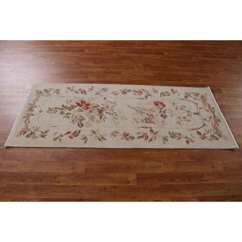 One-of-a-Kind 2'4" X 5'10" Runner Wool Area Rug in Beige