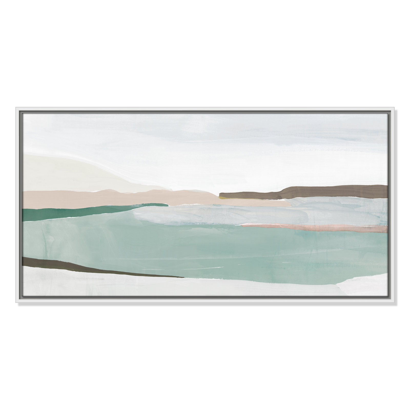 Sole Of The Land II, 19.5" H x 37.5" W x 2" D, White