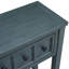 Console 60 po, 2 tiroirs, tablette inférieure pour le vestibule - bleu marine