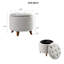 Tabouret de rangement rond avec repose-pieds-777069722