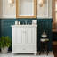 Petit meuble-lavabo de 24 pouces avec lavabo, meuble de rangement pour salle de bain avec tablette réglable à 3 hauteurs et tiroir de rangement divisé-592132952