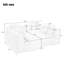 Canapé modulaire modulaire de 137,8 po sans os rembourré pour le salon-1145689438-1145689506