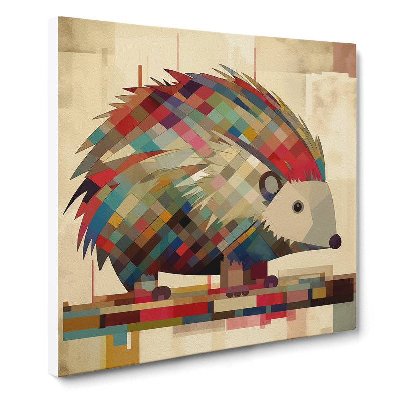 Hedgehog Constructivism - Wrapped Canvas, 50cm H x 50cm W x 3cm D